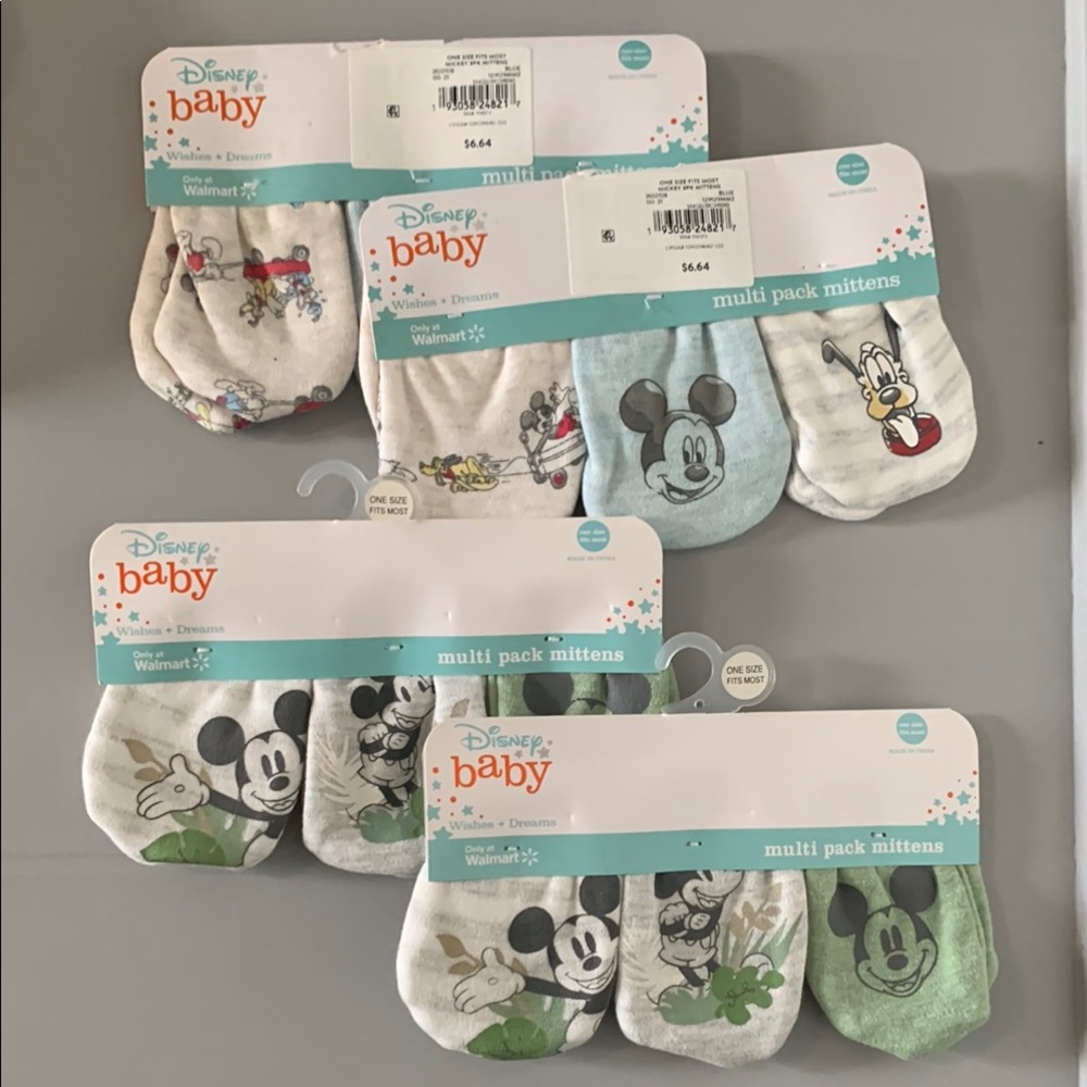 Disney Multi Pack Mittens - Assorted Colors